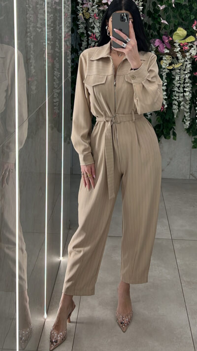 Ολόσωμη Φόρμα Ριγέ OL144115/ Πούρο