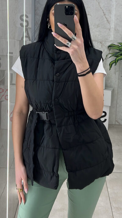 Αμάνικο Μπουφάν MP39876 /Μαύρο