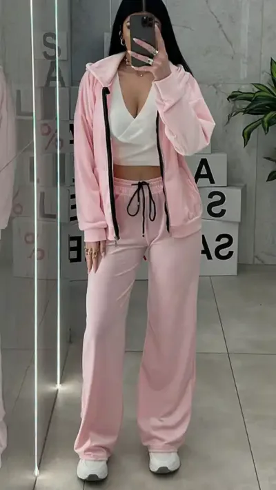 Σετ Βελουτέ SET27890/ Ρόζ