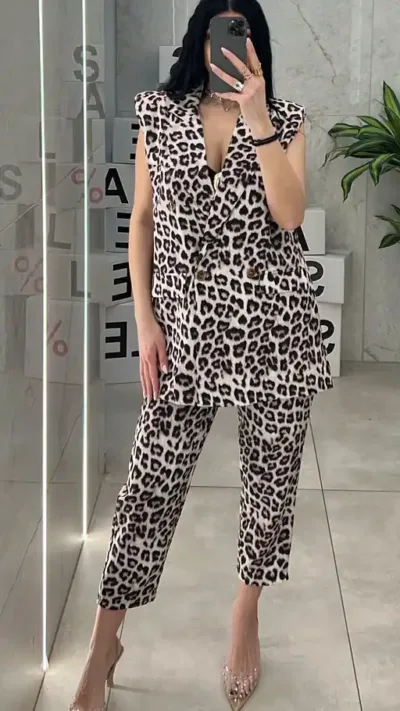 Σετ Με Αμάνικο Γιλέκο 2294/Λεοπάρ