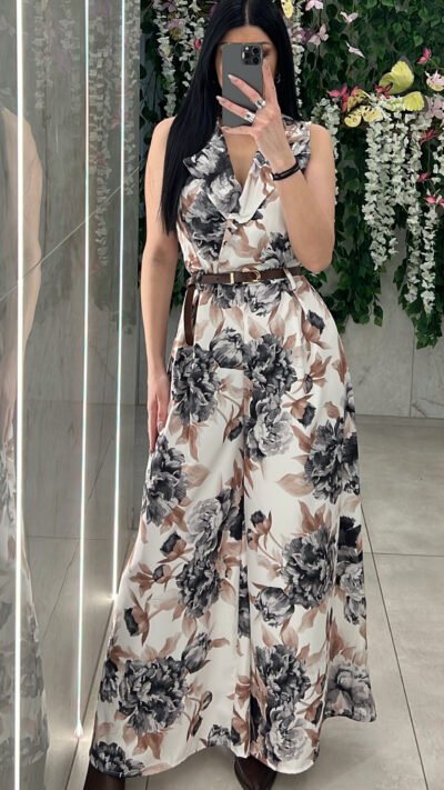 Ολοσωμο Φλοραλ 34662/ Μαυρο