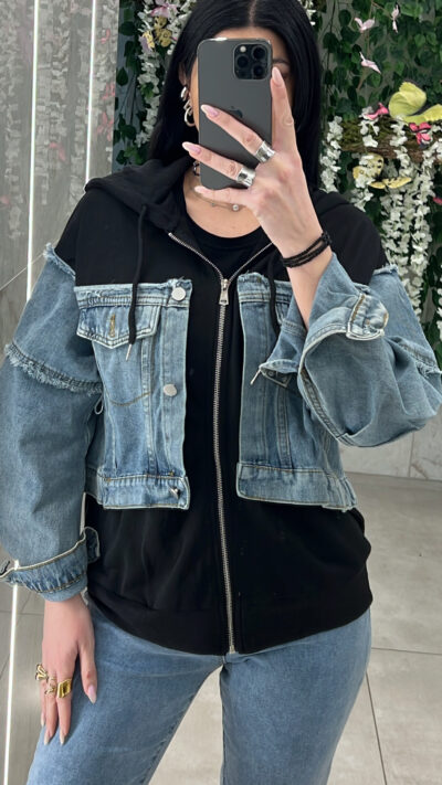 Μπουφάν Τζίν Oversized 8299