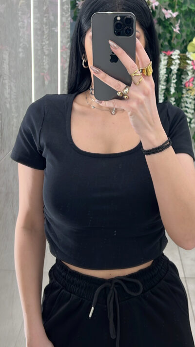 Μπλουζα Τοπ BJ26192/ Μαυρο