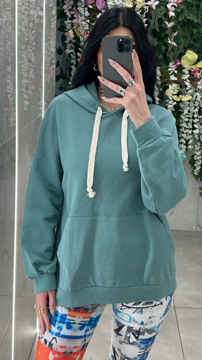 Φούτερ Oversized 30059/Μεντα