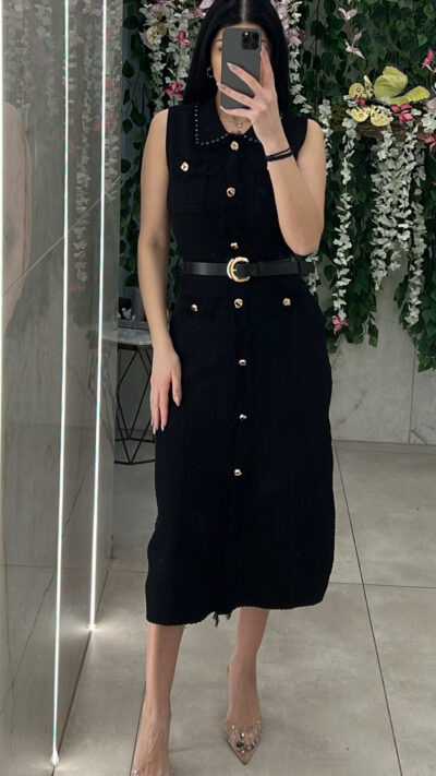 Φόρεμα Πλεκτό MS2129/ Μαυρο