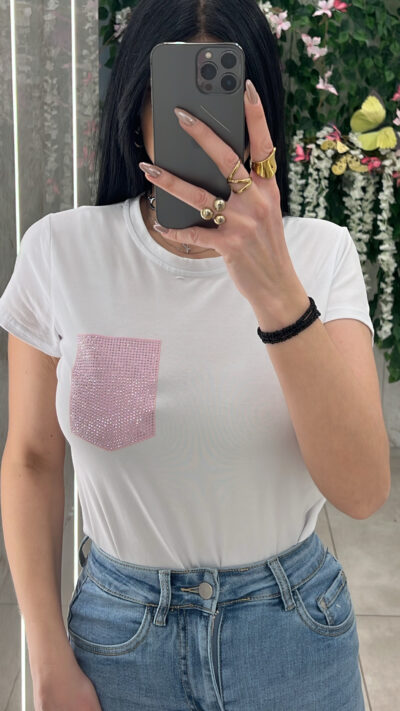 Μπλούζα Κοντομάνικι 355663/ Ρόζ