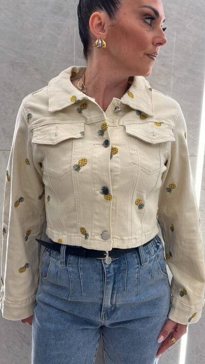 Τζακετ Τζιν Με Σχέδιο 55024