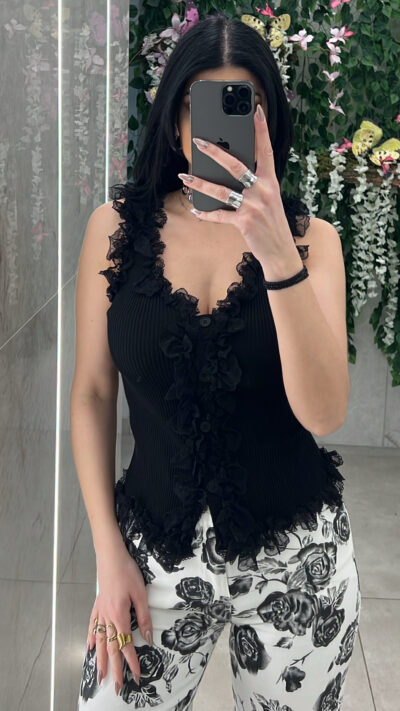 Τόπ Αμάνικο 77123/ Μαυρο