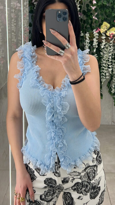 Τόπ Αμάνικο 77123/ Γαλάζιο