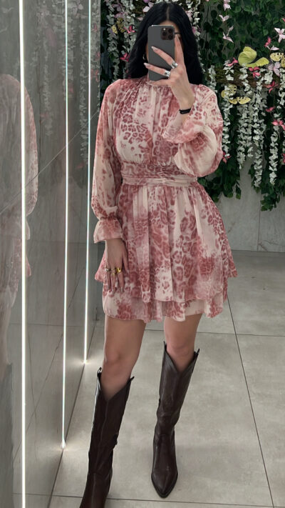 Φόρεμα Εμπριμε 0760/ Ρόζ