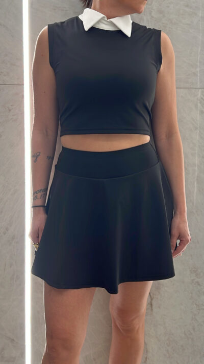 Σετ Φουστα-Τοπ BZM383/ Μαυρο