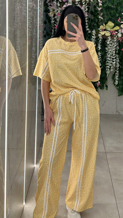 Σετ Λεοπάρ Με Ρίγα 11701/ Κίτρινο