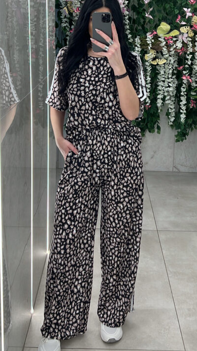 Σετ Φόρμα Λεοπαρ 3438/Μαυρο