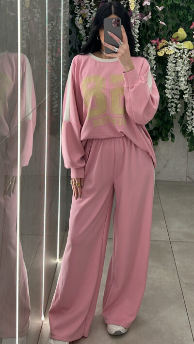 Σετ Φόρμας Με Σταμπα 25531/ Ρόζ