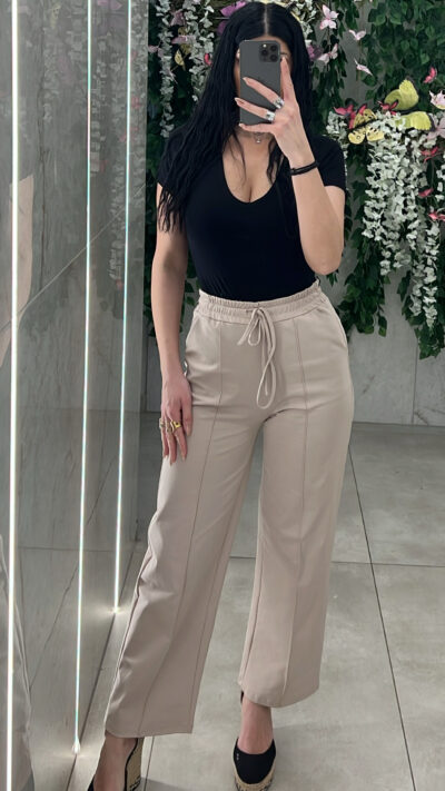 Παντελόνι ψηλόμεσο 25140/Μπεζ