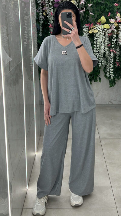 Σετ Casual 26096/ Γκρι