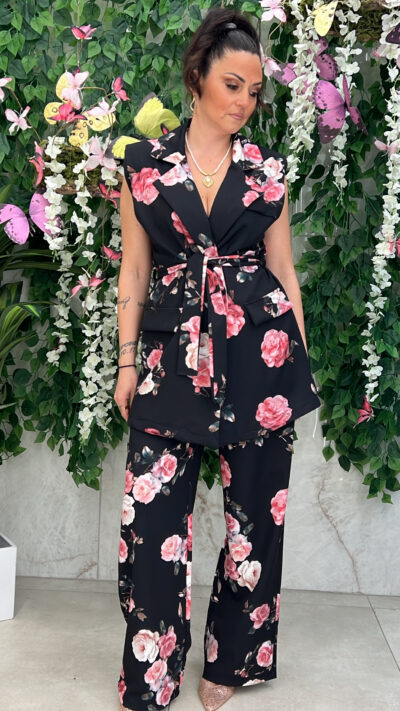 Σέτ Φλοράλ 3519/ Μαυρο