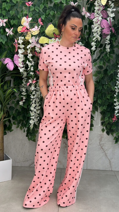 Σετ Φόρμας Πουά 10190/ Ρόζ