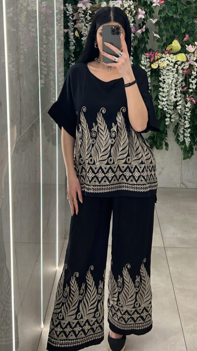 Σετ boho J180/Μαύρο