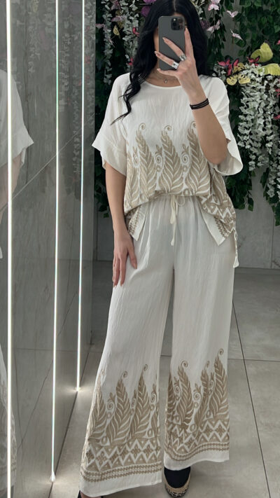 Σετ boho J180/Λευκό