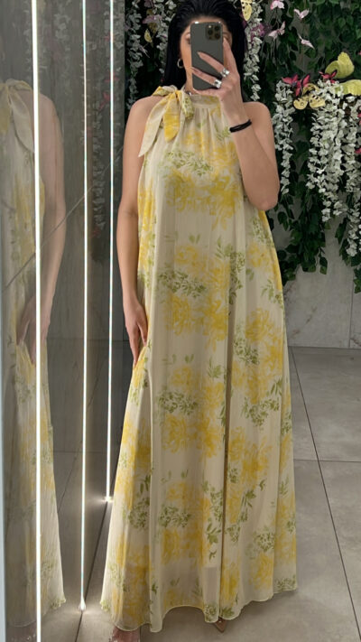 Φόρεμα Φλοράλ 6358/ Κίτρινο