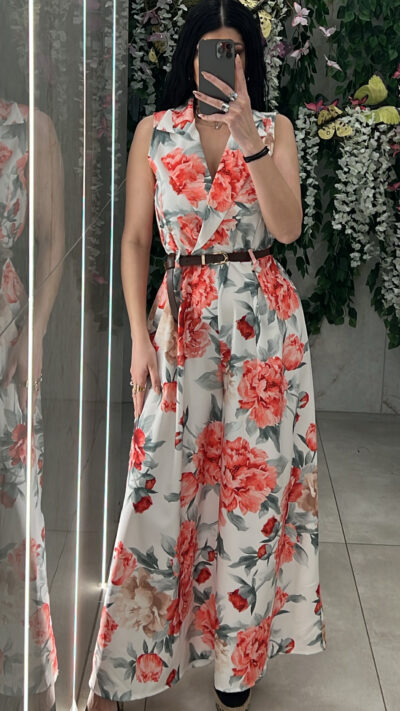 Ολοσωμο Φλοραλ 34662/ Κόκκινο