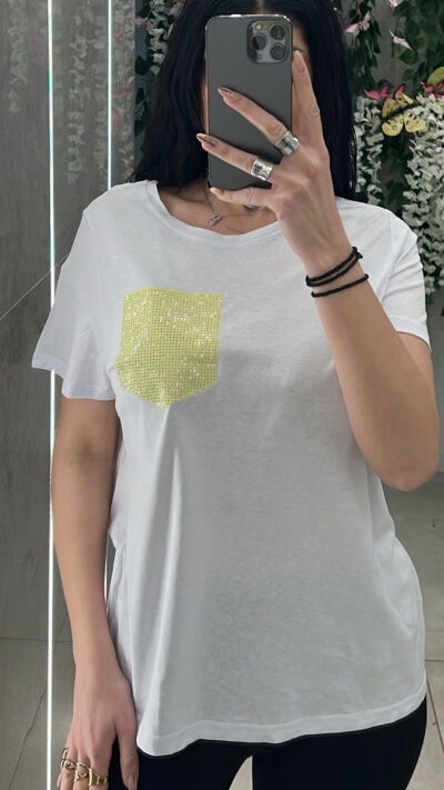 Μπλούζα Κοντομάνικι 500976/ Κιτρινο