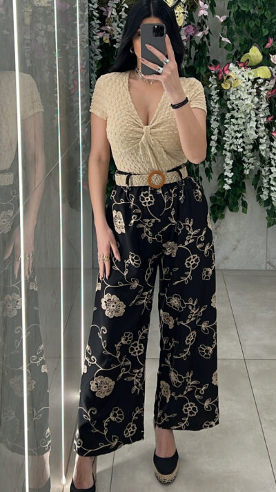 Παντελόνι Boho 37883/ Μαυρο