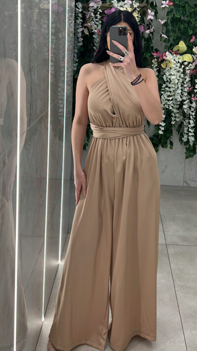 Ολόσωμη Σατεν 6368/ Μπεζ