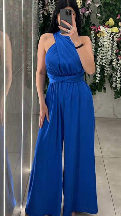 Ολόσωμη Σατεν 6368/ Μπλε Ρουα