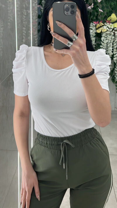 Μπλουζα Ριπ 19812/ Λευκό