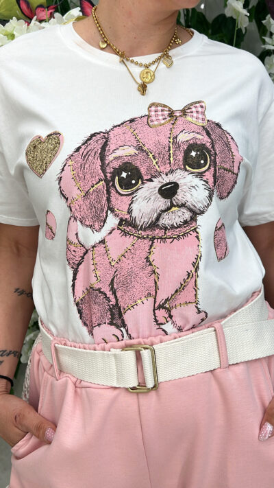 Τ- Shirt Με Σταμπα 4321/ Ρόζ