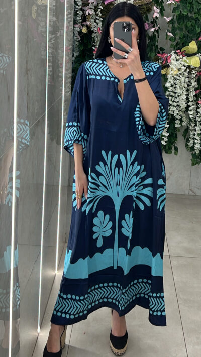 Φόρεμα Tunik Maxi/Μπλε Σκούρο