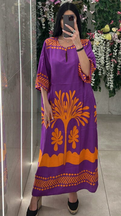 Φόρεμα Tunik Maxi/Μωβ