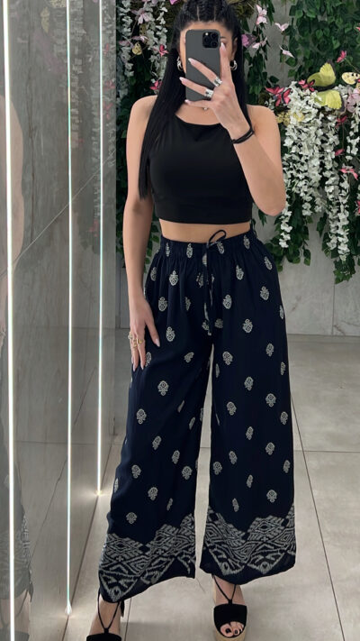 Παντελόνα Boho-26027/Μπλε