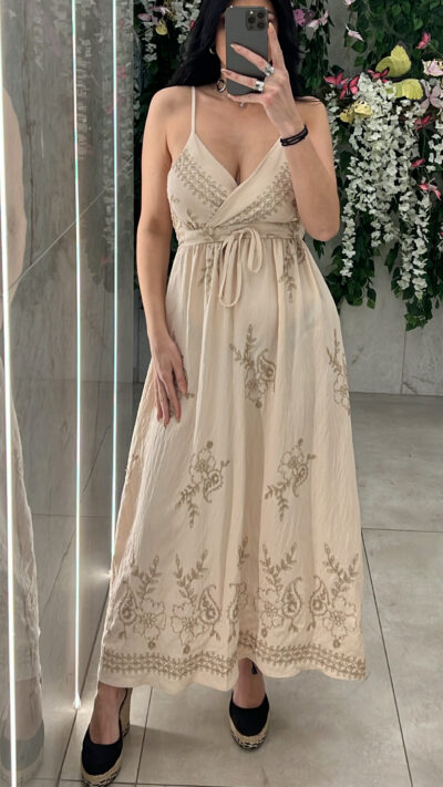 Φορεμα Boho KK037 / Μπεζ
