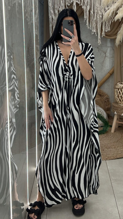 Καφτάνι Μακρύ Viscose/Ζεβρέ
