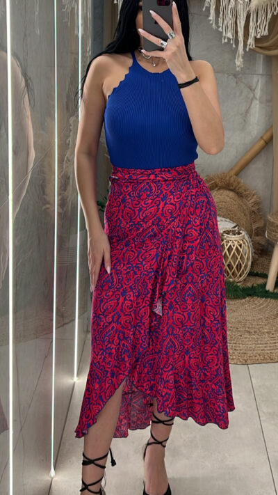 Φούστα Παρεό Print/Magenta