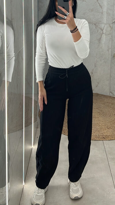 Παντελόνι Φόρμας Oversized-6619/Μαύρο