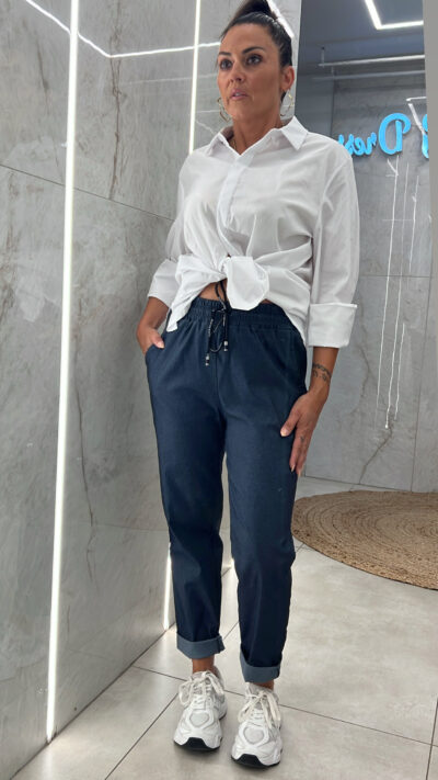 Παντελόνι Ελαστικό OS-3009/Μπλε Denim